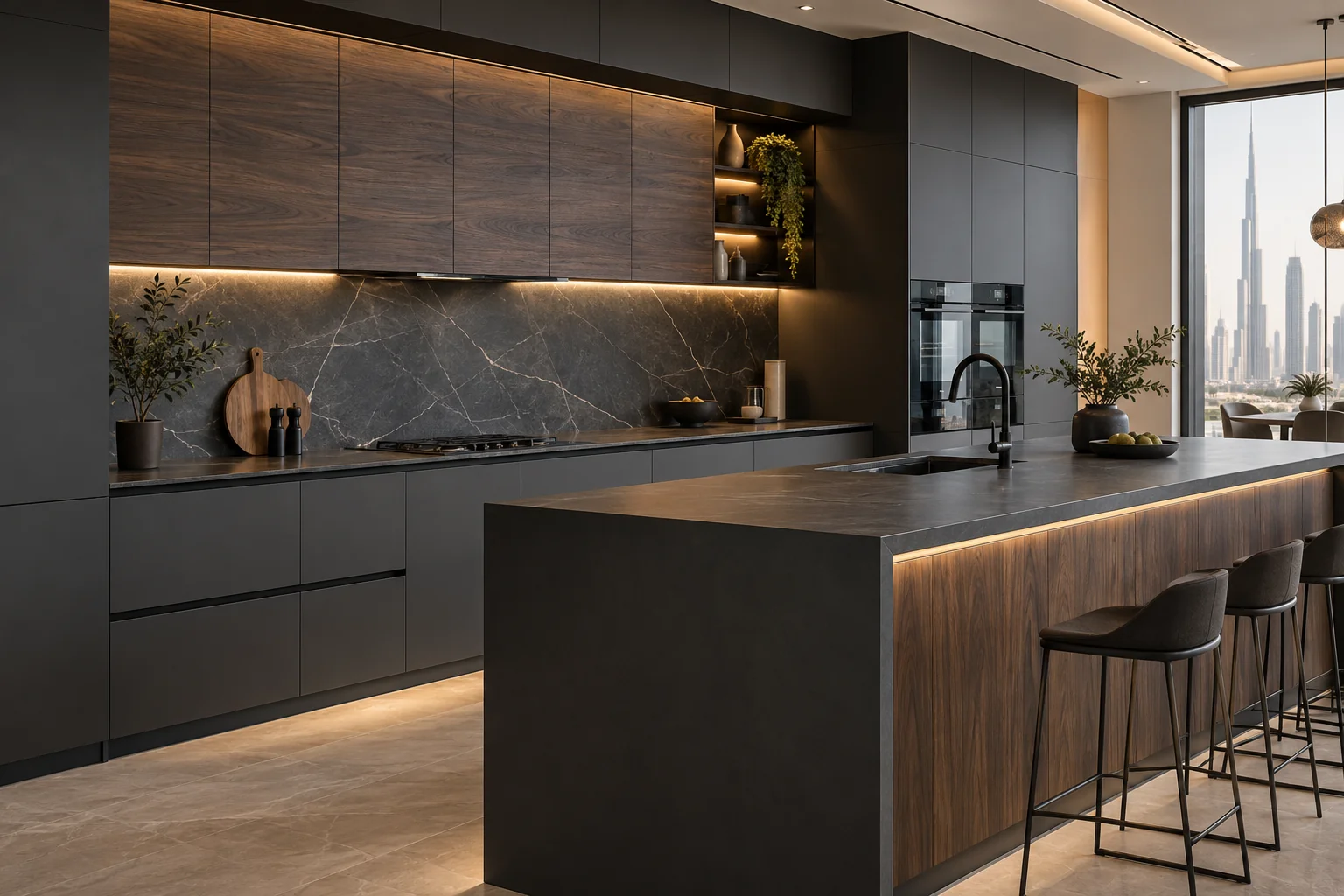Luxury interior concept for Kitchen Vinyl Wrapping
